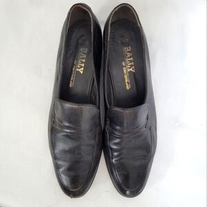 Bally Oliver Men's Black Leather Loafers Size 13N